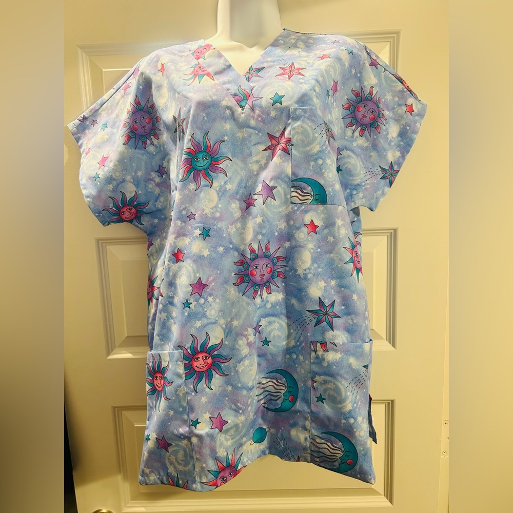 Night Sky Scrub Top
